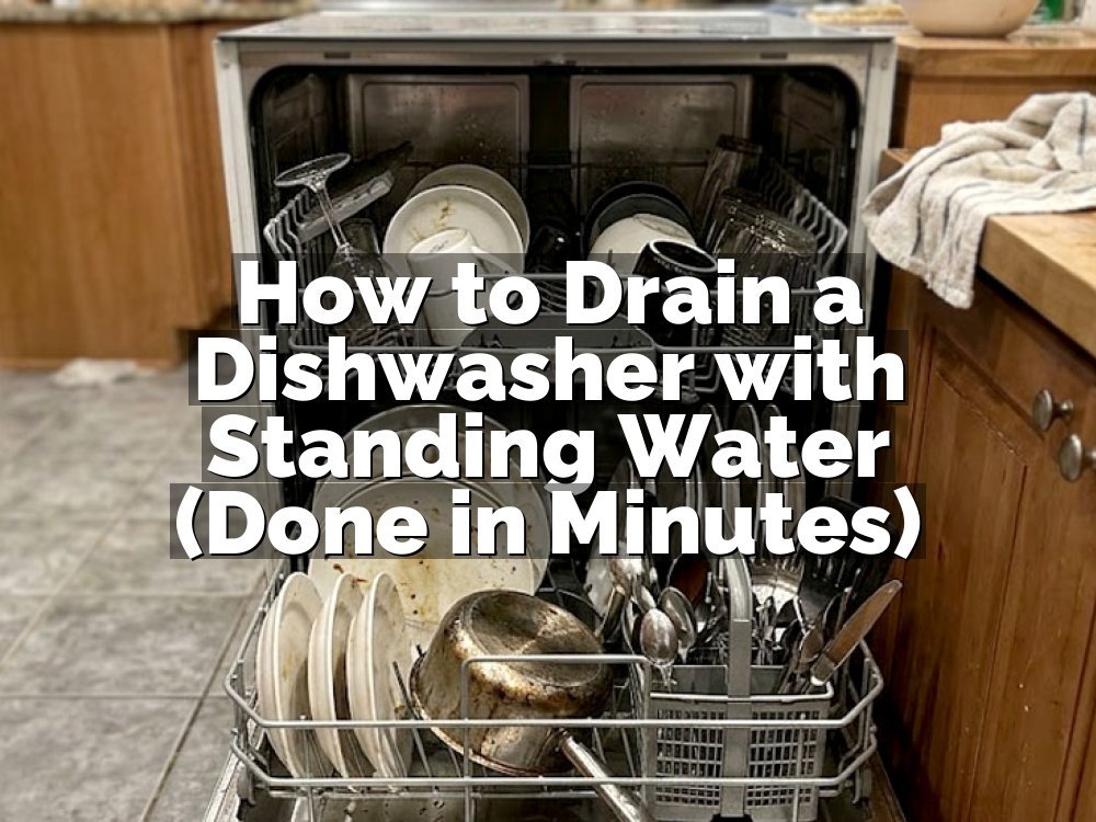 How to Drain a Dishwasher with Standing Water (Done in Minutes)