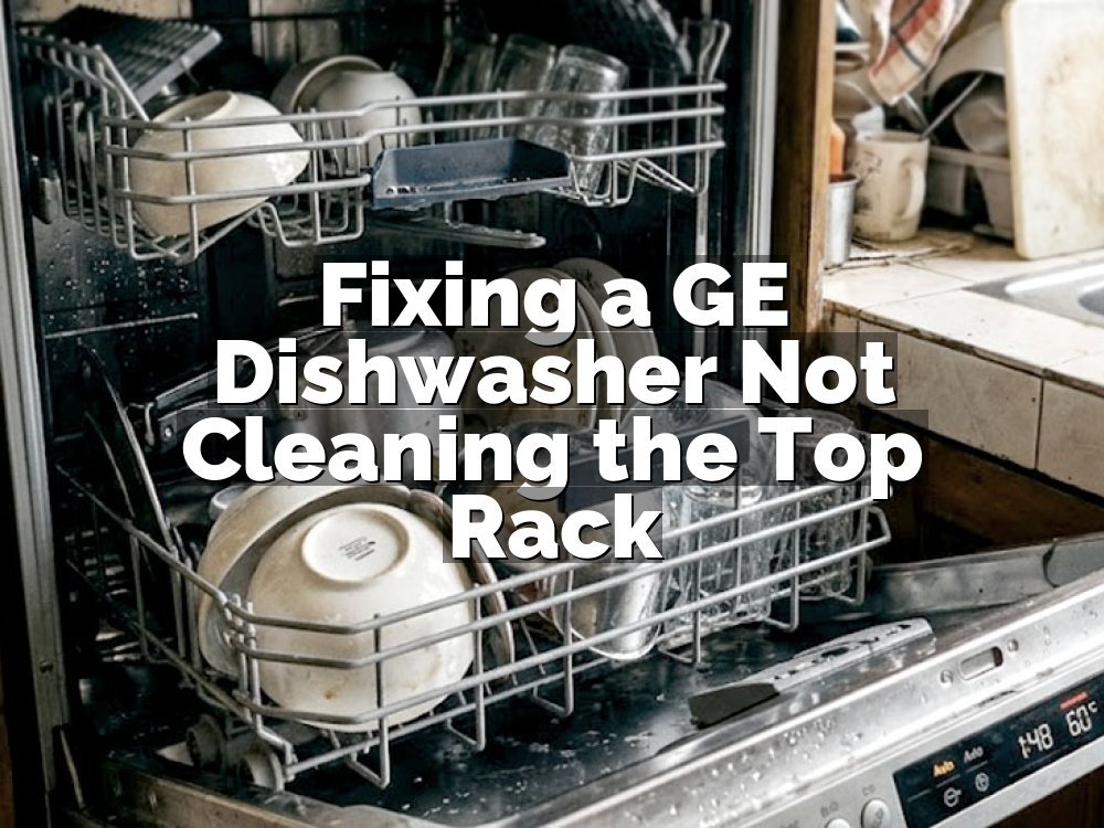 Fixing a GE Dishwasher Not Cleaning the Top Rack