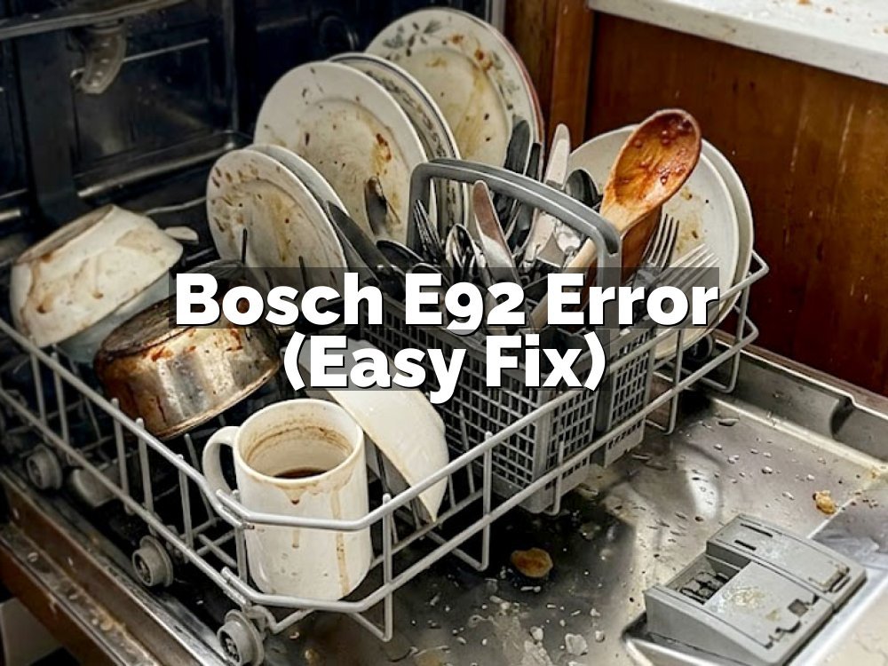 Bosch E92 Error (Easy Fix)