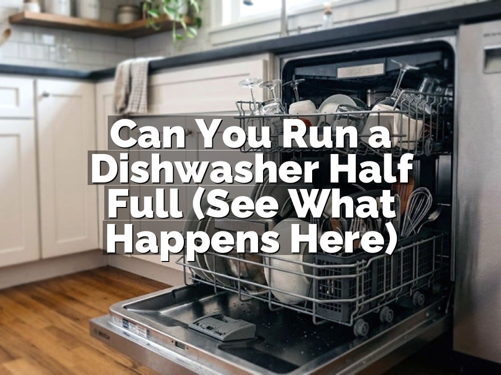 Can You Run a Dishwasher Half Full (See What Happens Here)