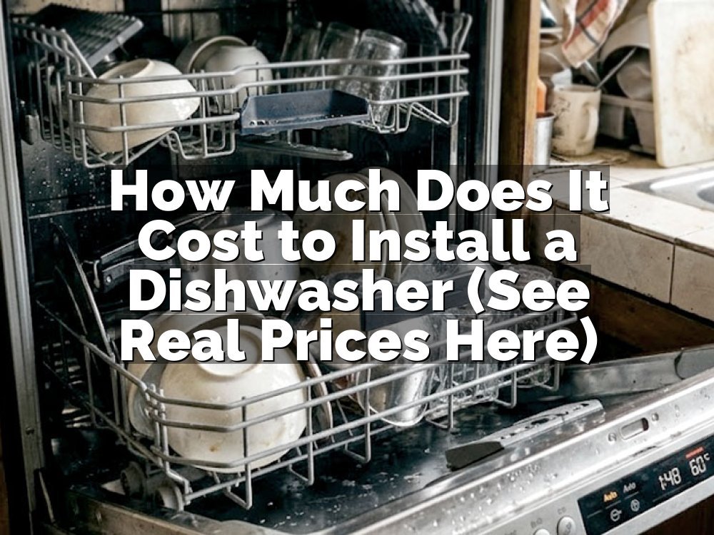 How Much Does It Cost to Install a Dishwasher (See Real Prices Here)