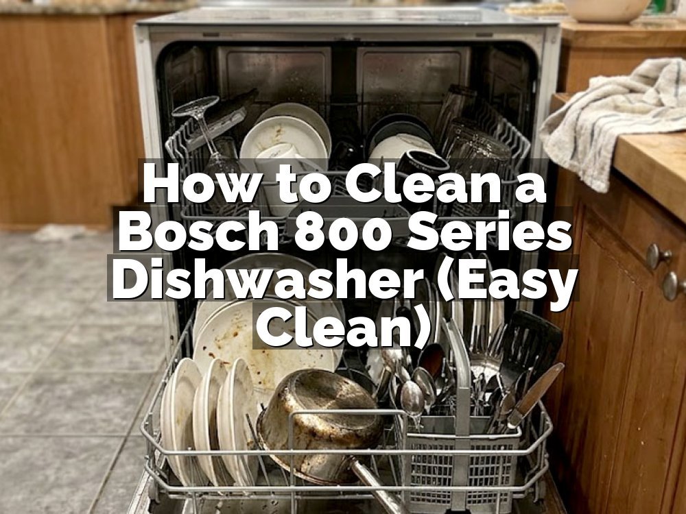 How to Clean a Bosch 800 Series Dishwasher (Easy Clean)