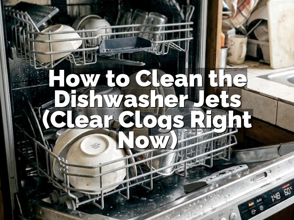 How to Clean the Dishwasher Jets (Clear Clogs Right Now)
