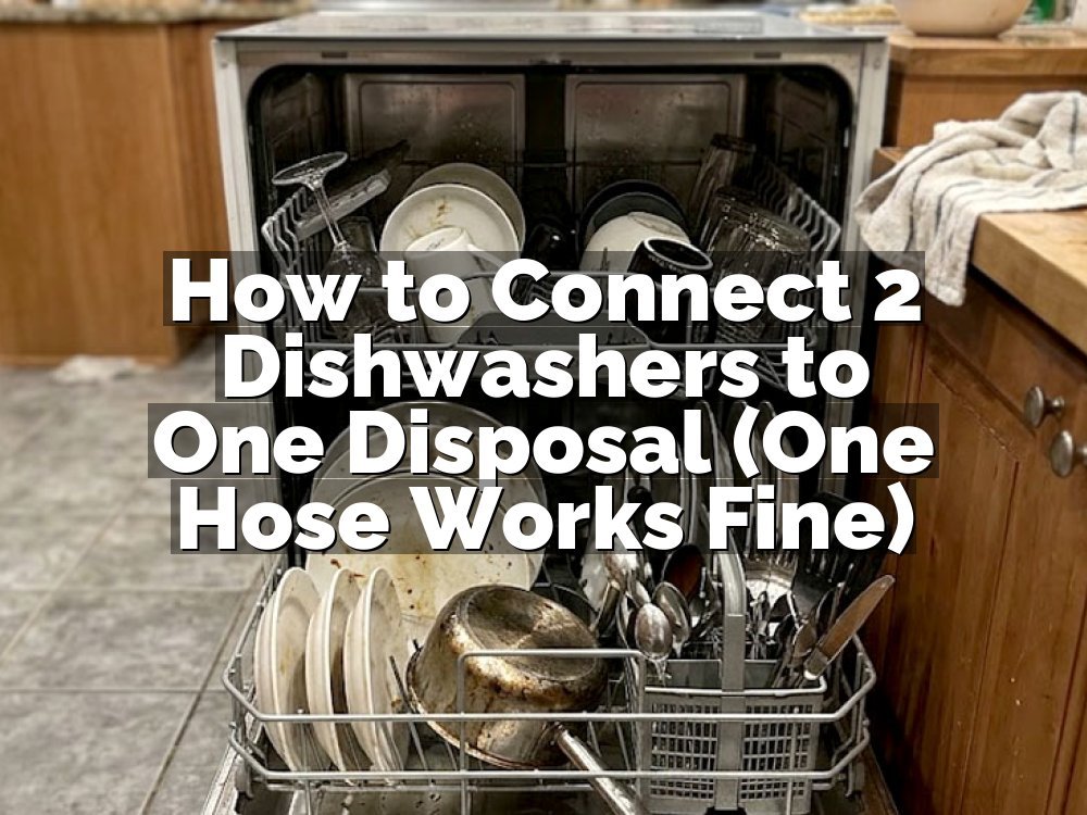 How to Connect 2 Dishwashers to One Disposal (One Hose Works Fine)