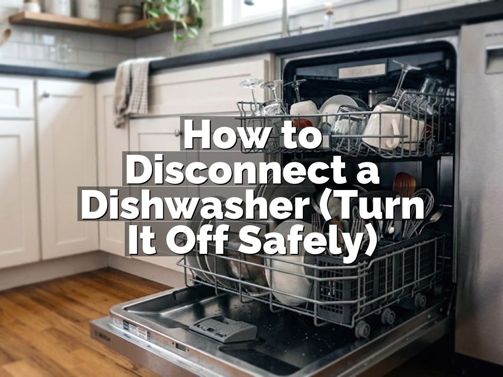 How to Disconnect a Dishwasher (Turn It Off Safely)
