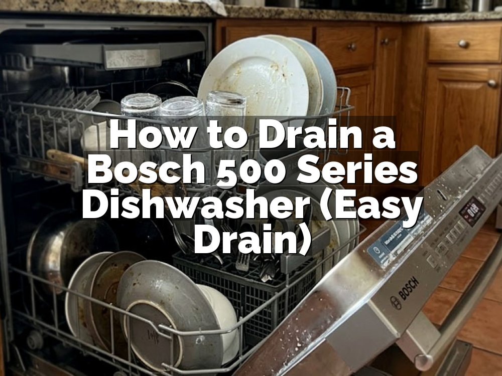 How to Drain a Bosch 500 Series Dishwasher (Easy Drain)