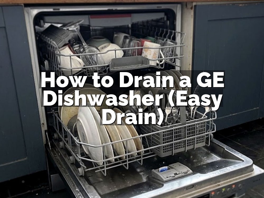 How to Drain a GE Dishwasher (Easy Drain)
