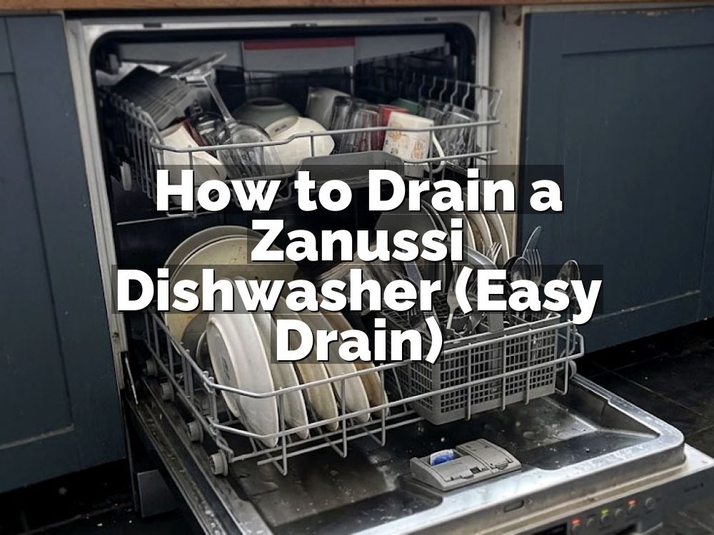 How to Drain a Zanussi Dishwasher (Easy Drain)