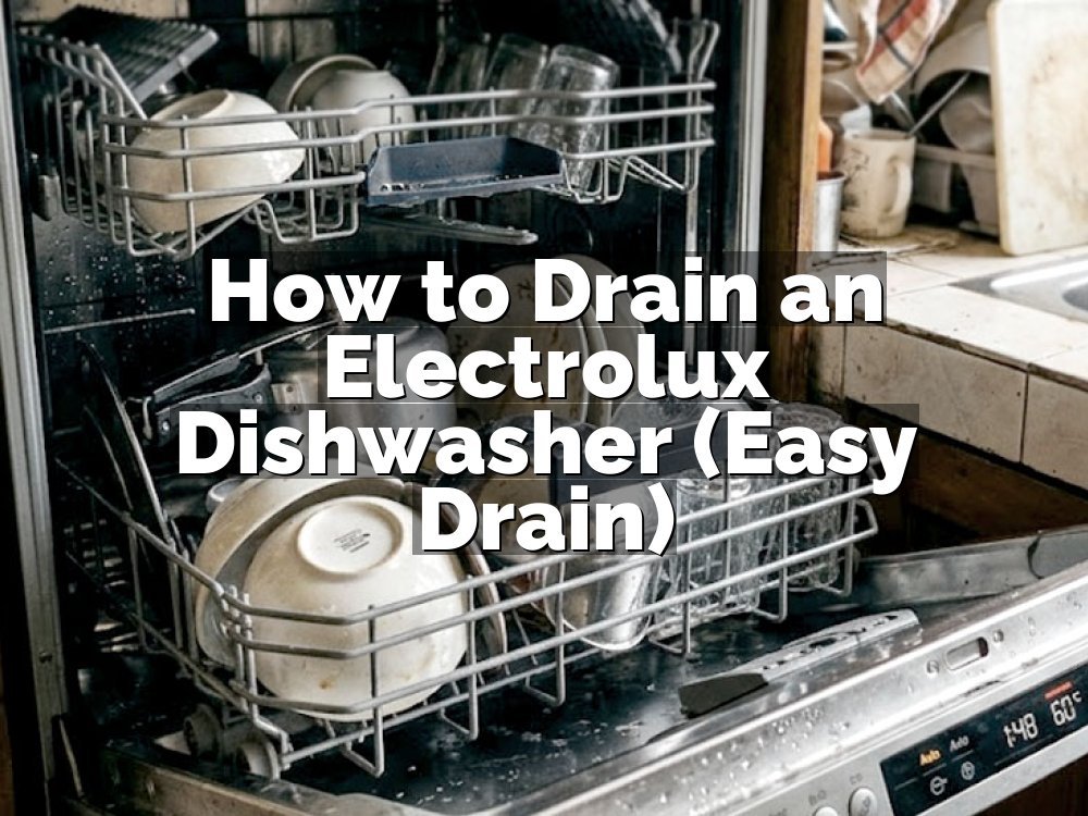 How to Drain an Electrolux Dishwasher (Easy Drain)