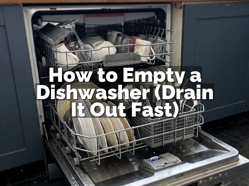 How to Empty a Dishwasher (Drain It Out Fast)