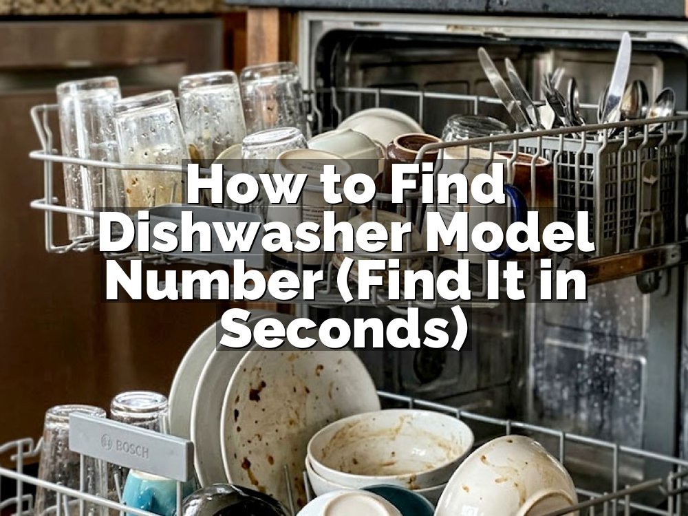 How to Find Dishwasher Model Number (Find It in Seconds)