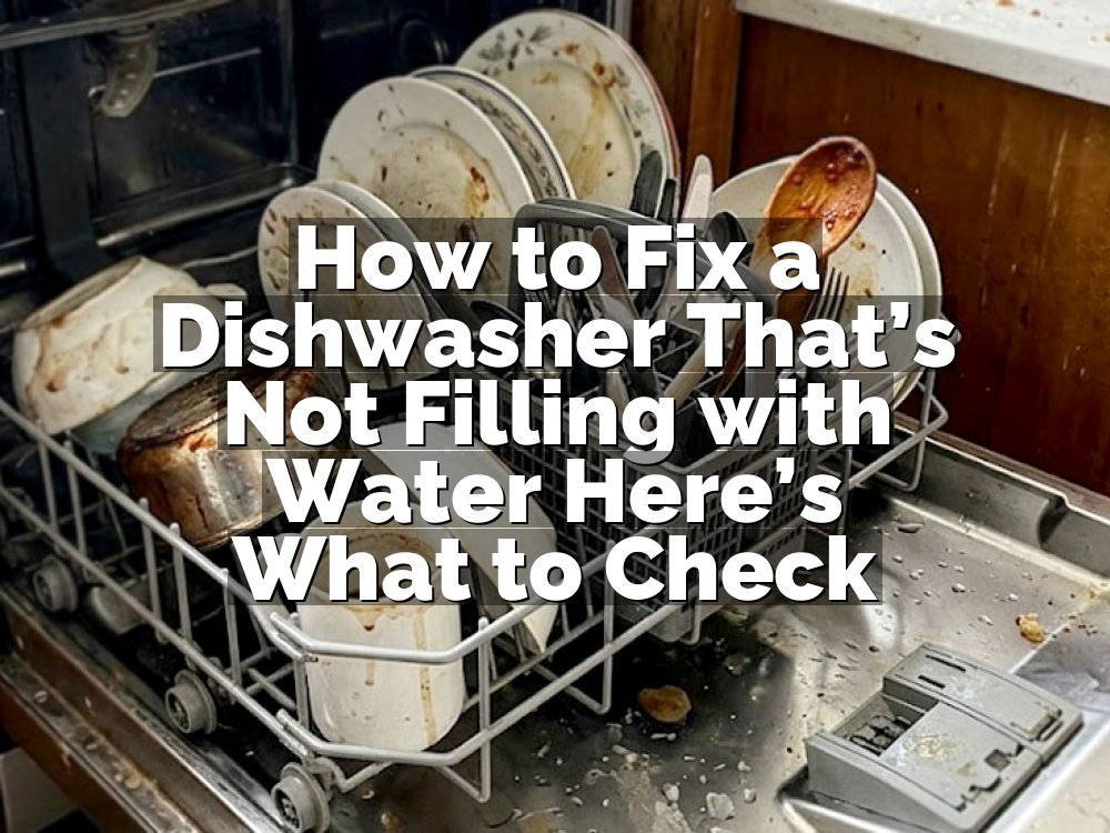How to Fix a Dishwasher That’s Not Filling with Water Here’s What to Check