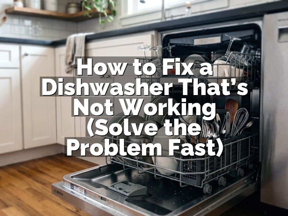 How to Fix a Dishwasher That’s Not Working (Solve the Problem Fast)