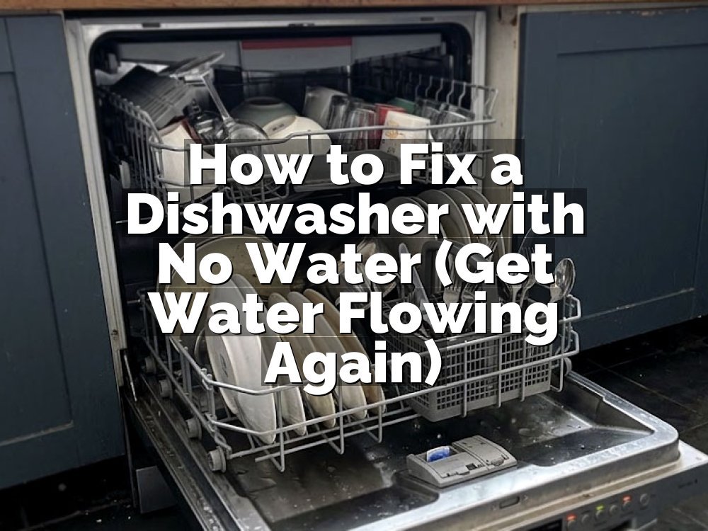 How to Fix a Dishwasher with No Water (Get Water Flowing Again)