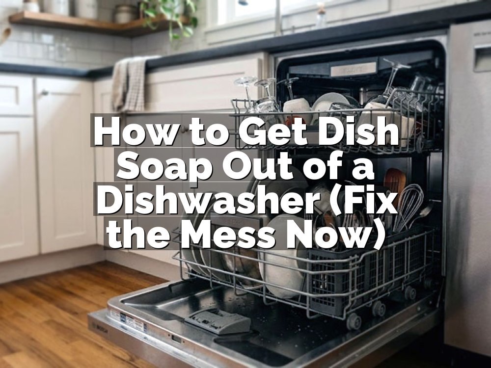 How to Get Dish Soap Out of a Dishwasher (Fix the Mess Now)