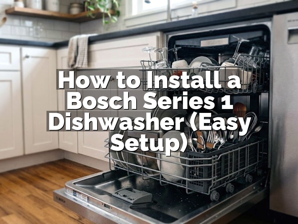 How to Install a Bosch Series 1 Dishwasher (Easy Setup)