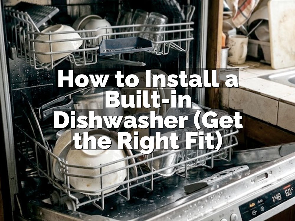 How to Install a Built-in Dishwasher (Get the Right Fit)