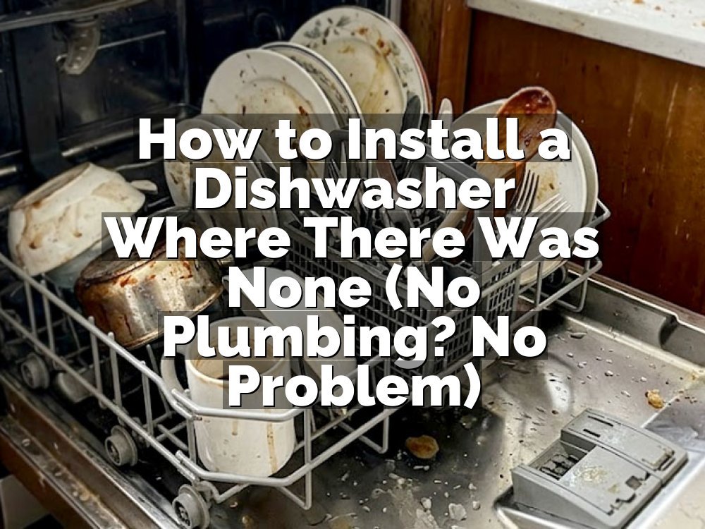 How to Install a Dishwasher Where There Was None (No Plumbing? No Problem)