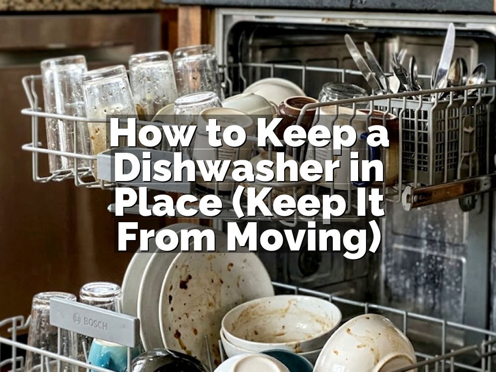 How to Keep a Dishwasher in Place (Keep It From Moving)