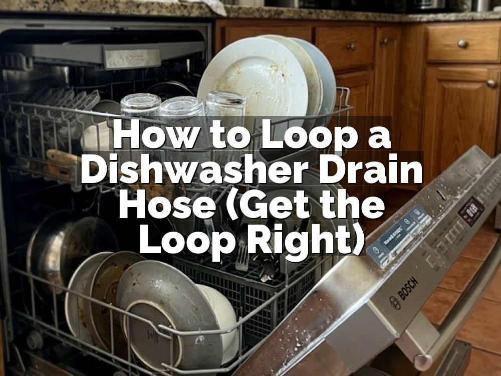 How to Loop a Dishwasher Drain Hose (Get the Loop Right)