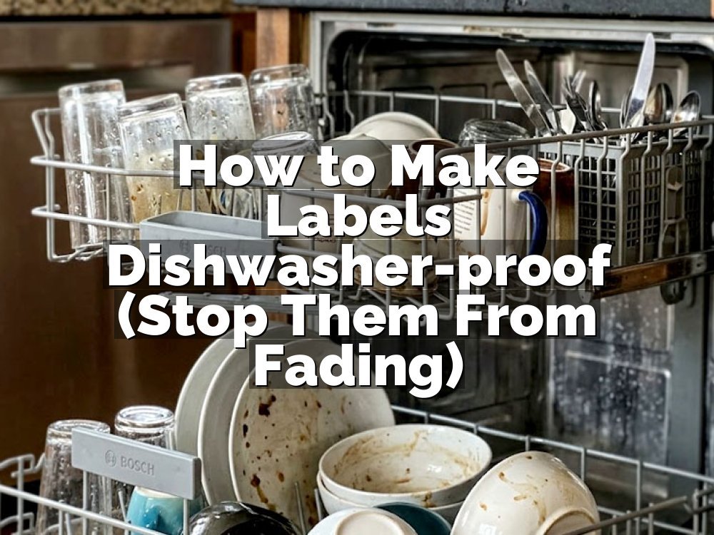 How to Make Labels Dishwasher-proof (Stop Them From Fading)