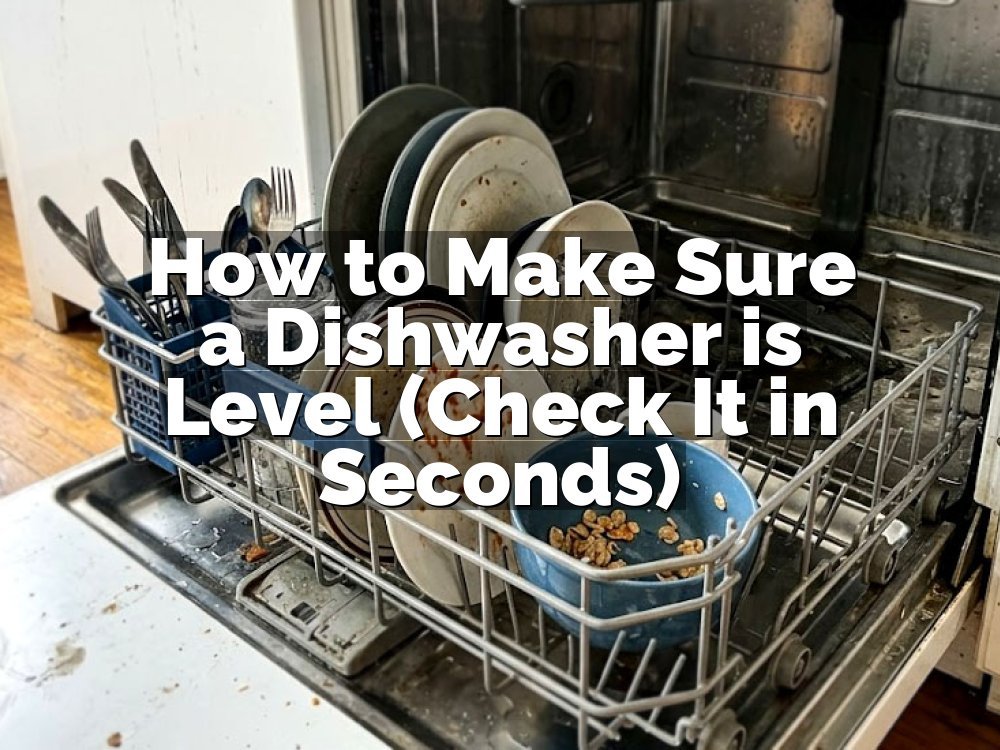 How to Make Sure a Dishwasher is Level (Check It in Seconds)