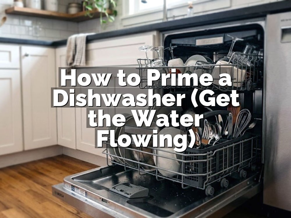 How to Prime a Dishwasher (Get the Water Flowing)