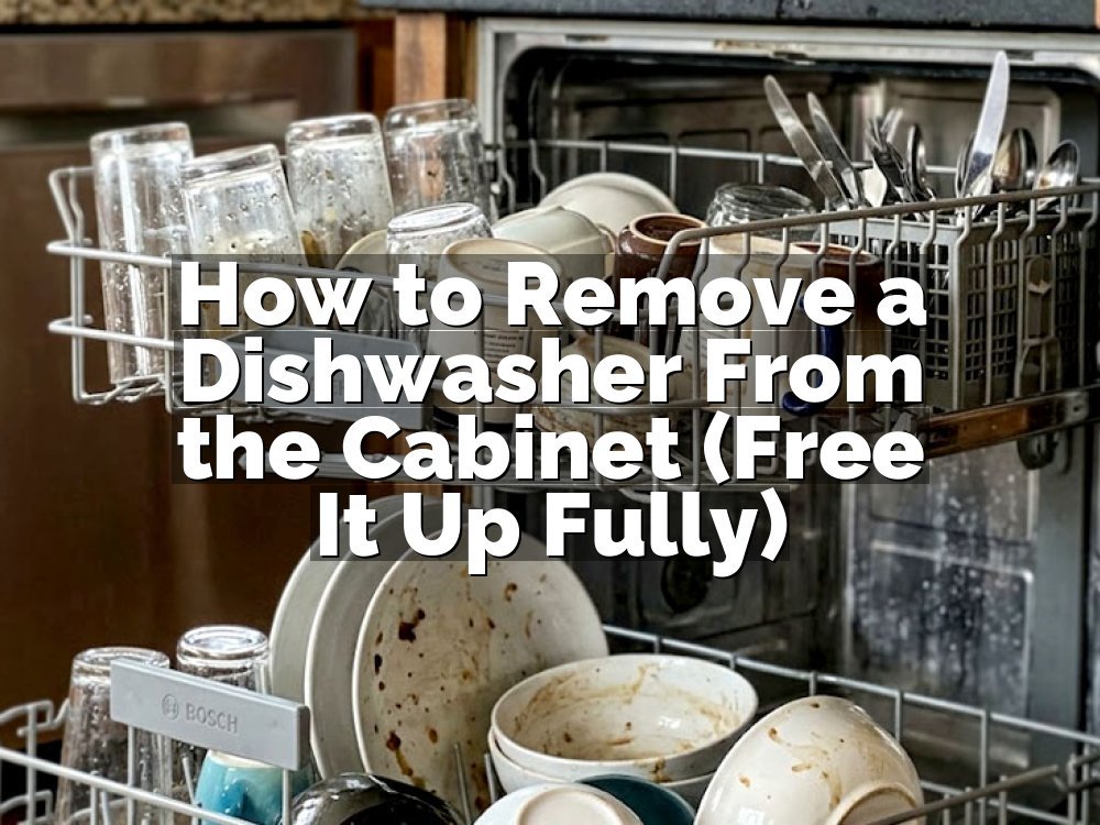 How to Remove a Dishwasher From the Cabinet (Free It Up Fully)