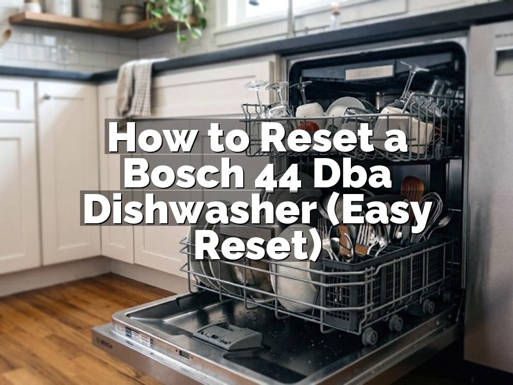 How to Reset a Bosch 44 Dba Dishwasher (Easy Reset)