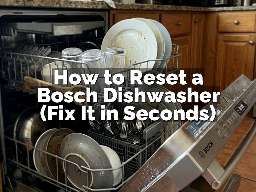 How to Reset a Bosch Dishwasher (Fix It in Seconds)