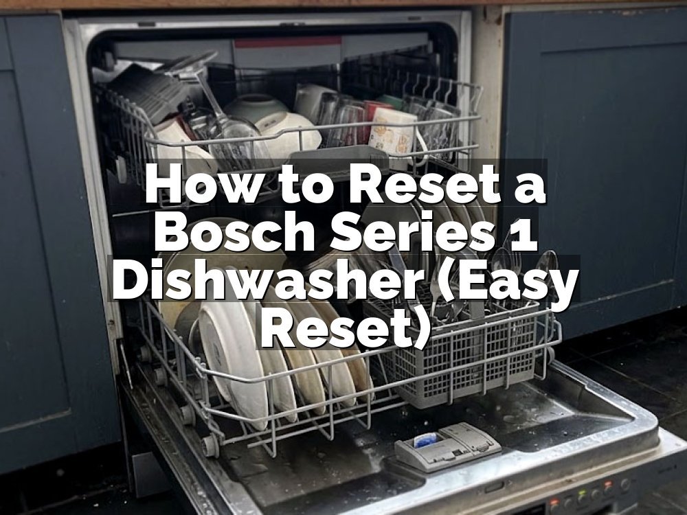 How to Reset a Bosch Series 1 Dishwasher (Easy Reset)