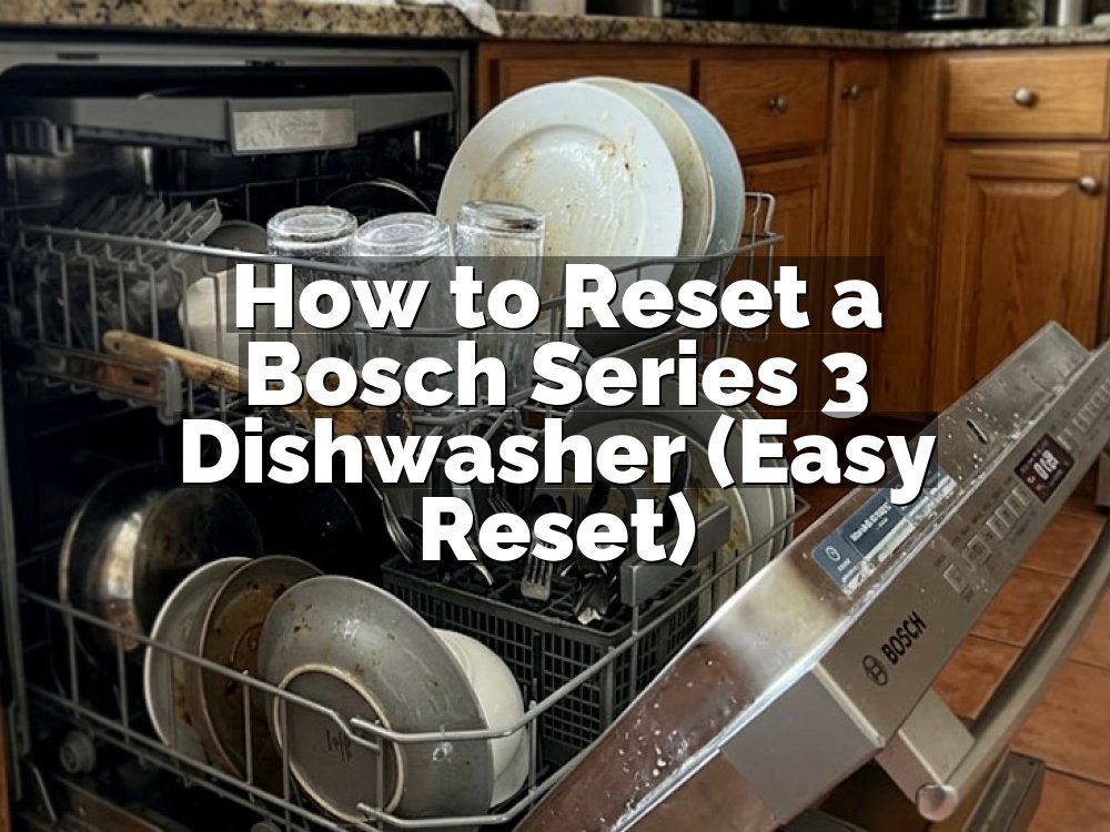 How to Reset a Bosch Series 3 Dishwasher (Easy Reset)