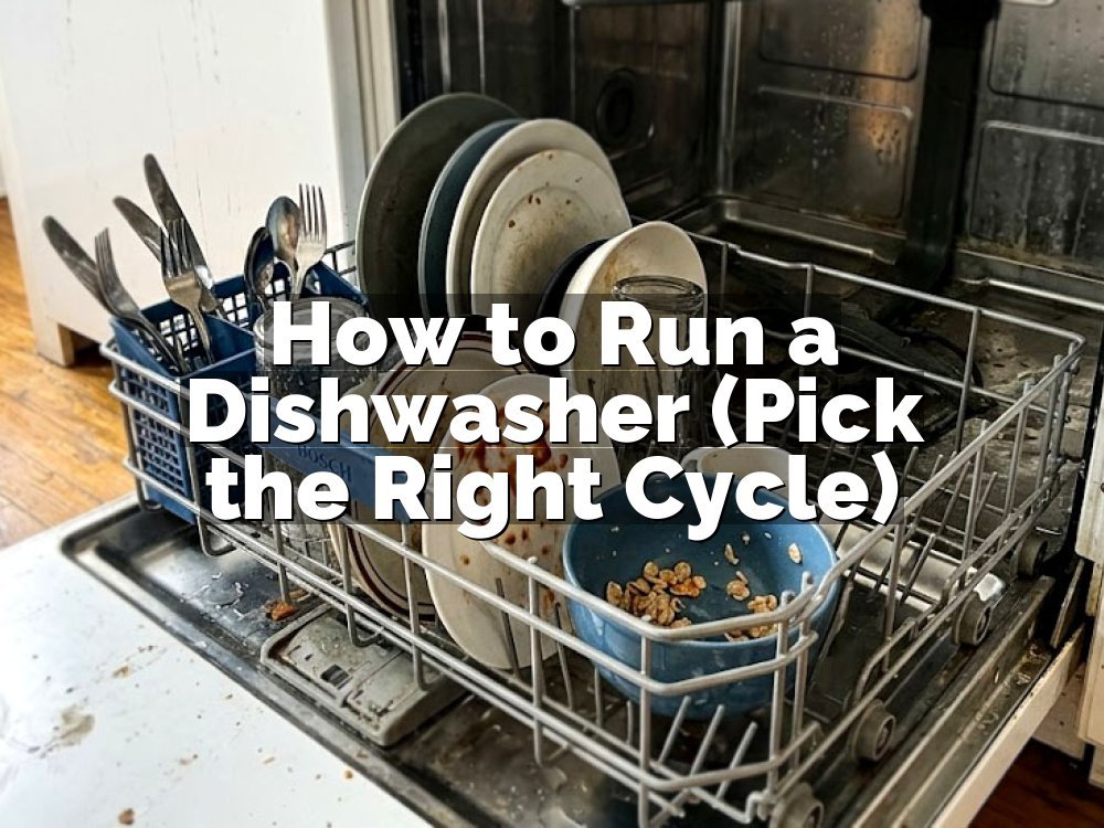 How to Run a Dishwasher (Pick the Right Cycle)