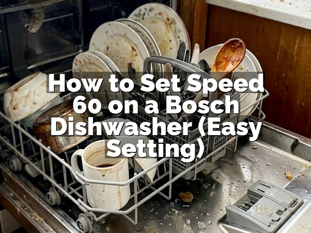 How to Set Speed 60 on a Bosch Dishwasher (Easy Setting)