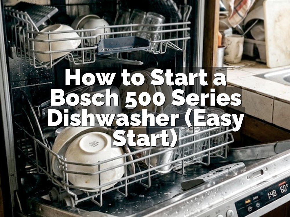 How to Start a Bosch 500 Series Dishwasher (Easy Start)