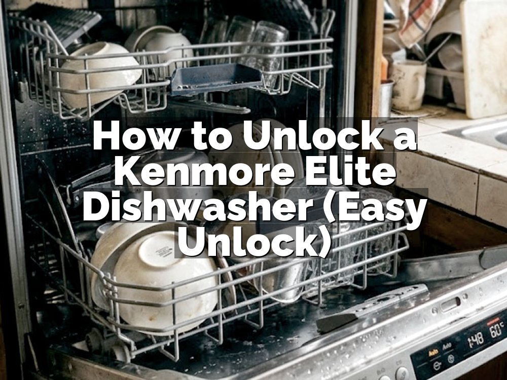 How to Unlock a Kenmore Elite Dishwasher (Easy Unlock)