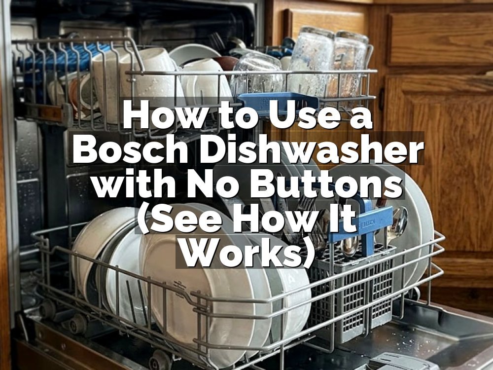 How to Use a Bosch Dishwasher with No Buttons (See How It Works)