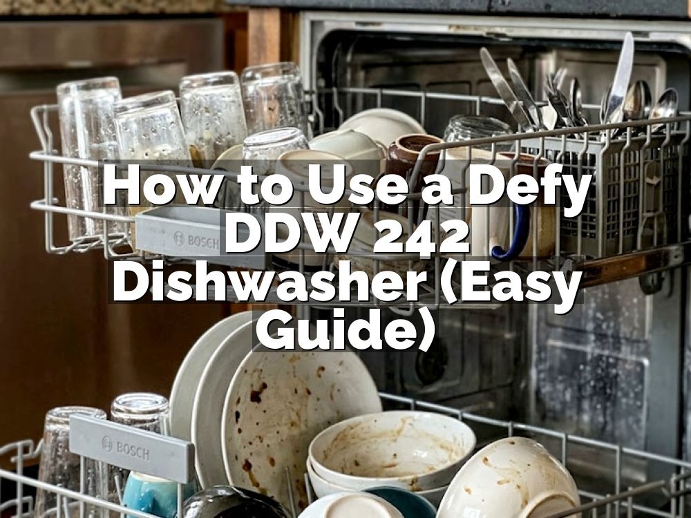 How to Use a Defy DDW 242 Dishwasher (Easy Guide)