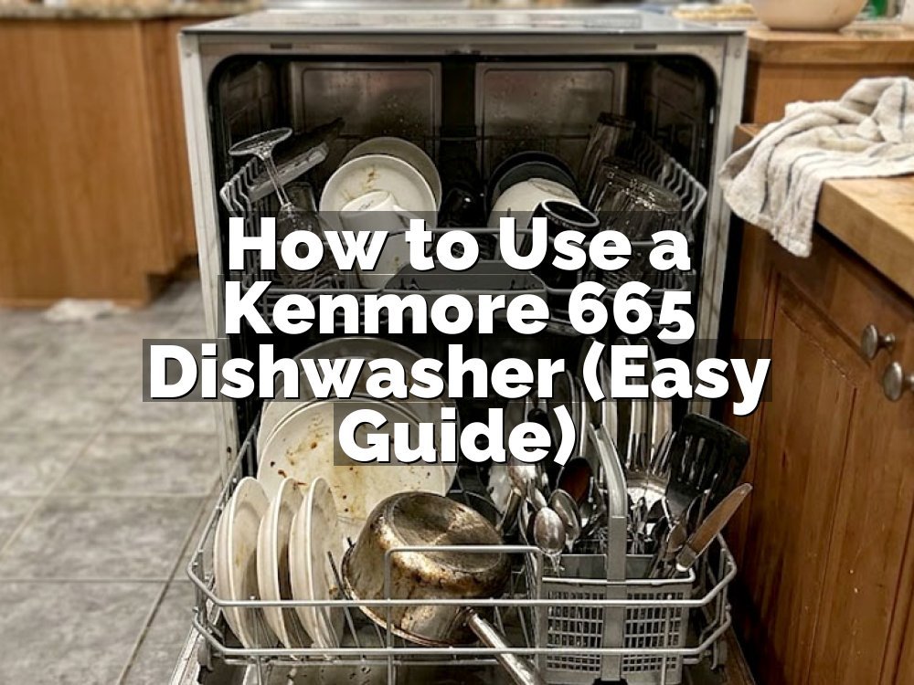 How to Use a Kenmore 665 Dishwasher (Easy Guide)