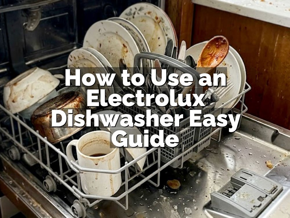 How to Use an Electrolux Dishwasher Easy Guide