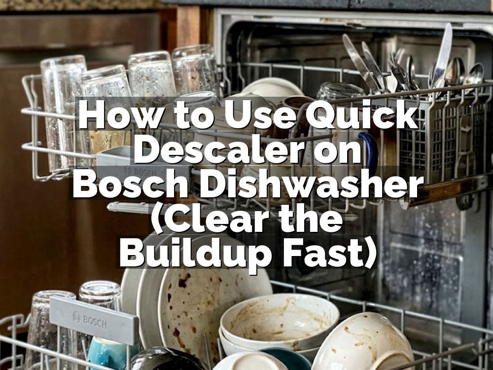 How to Use Quick Descaler on Bosch Dishwasher (Clear the Buildup Fast)