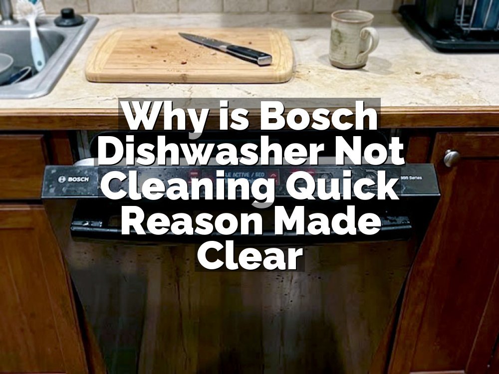 Why is Bosch Dishwasher Not Cleaning Quick Reason Made Clear