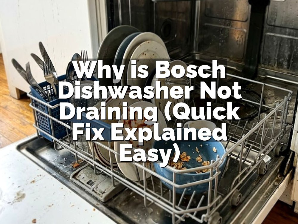 Why is Bosch Dishwasher Not Draining (Quick Fix Explained Easy)