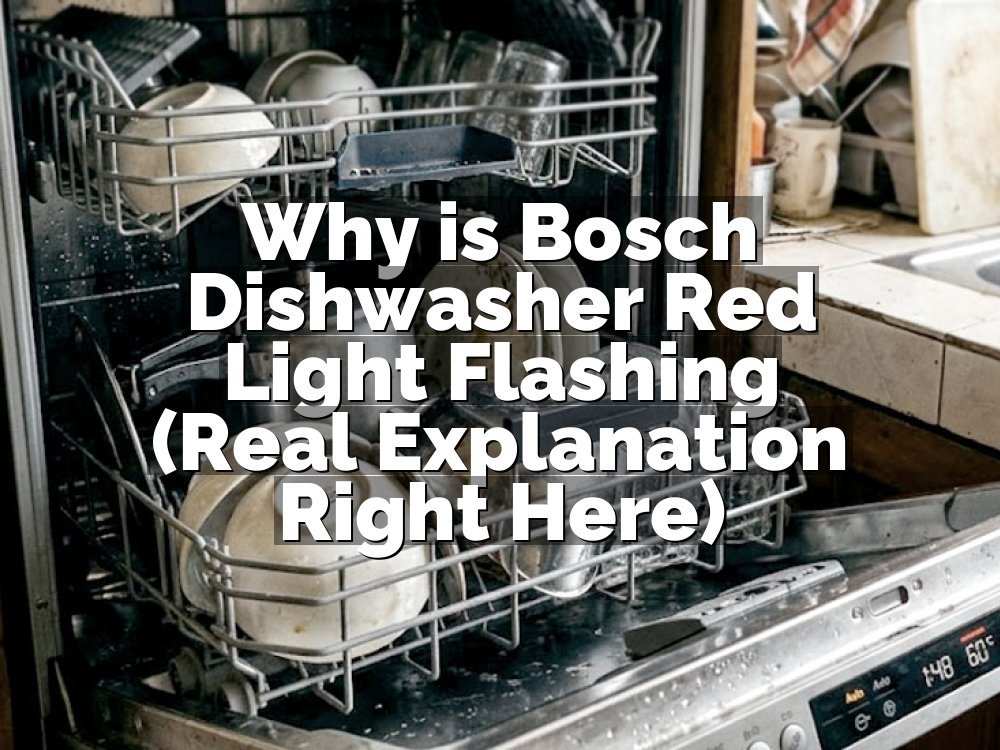 Why is Bosch Dishwasher Red Light Flashing (Real Explanation Right Here)