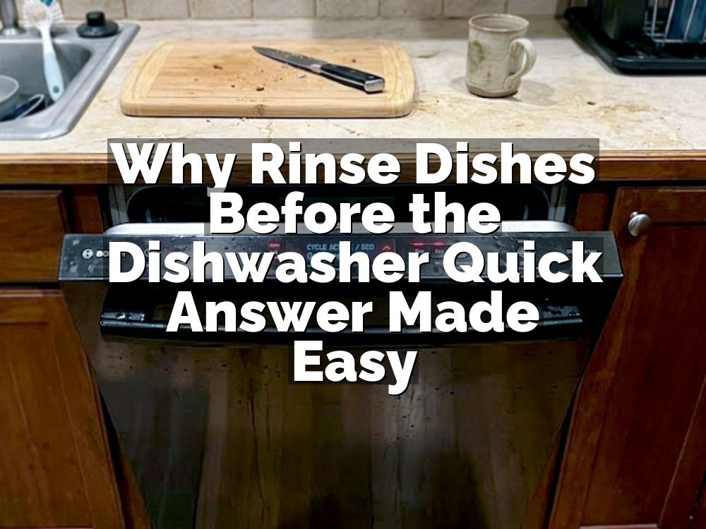 Why Rinse Dishes Before the Dishwasher Quick Answer Made Easy