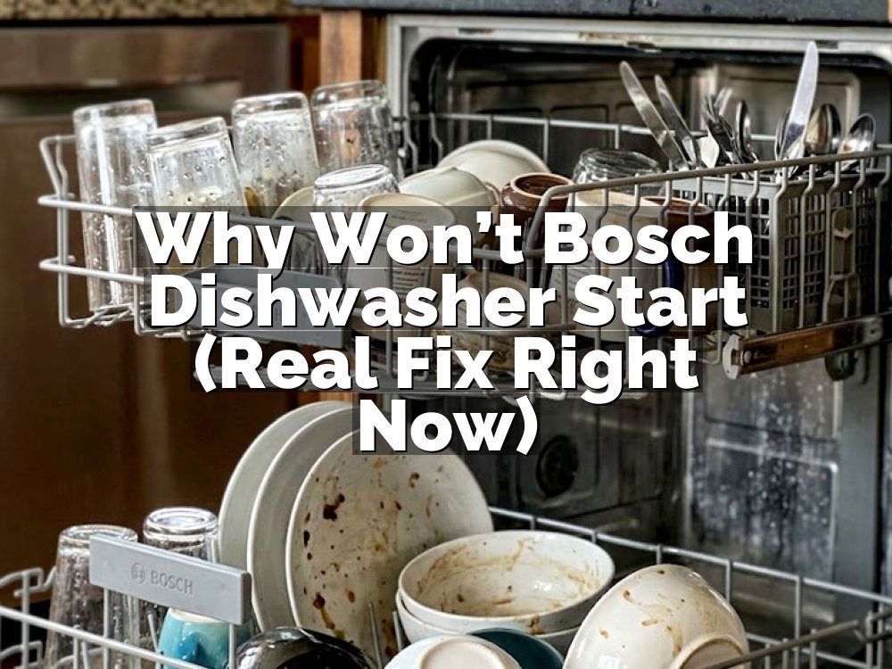 Why Won’t Bosch Dishwasher Start (Real Fix Right Now)